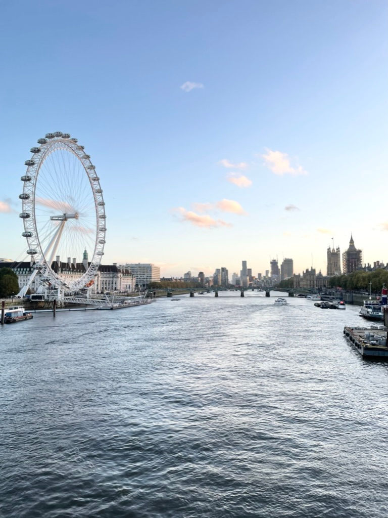 London Thames River & London Eye ferris wheel